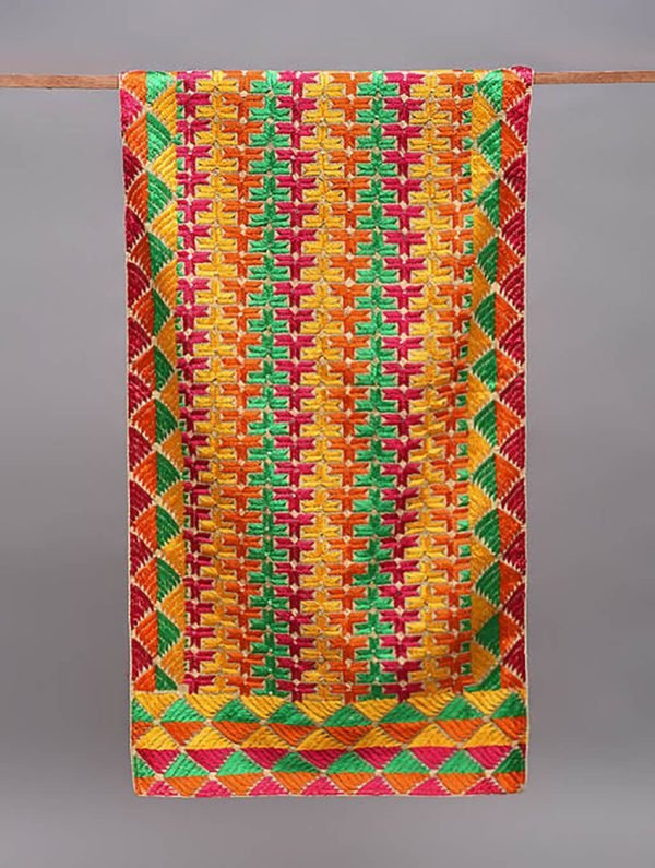 Geometric Pattern Baag Phulkari