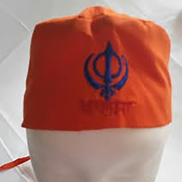 Khalsa Embroidery Kesari Patka – Best Sikh Turbans | Sardar Pagri Online