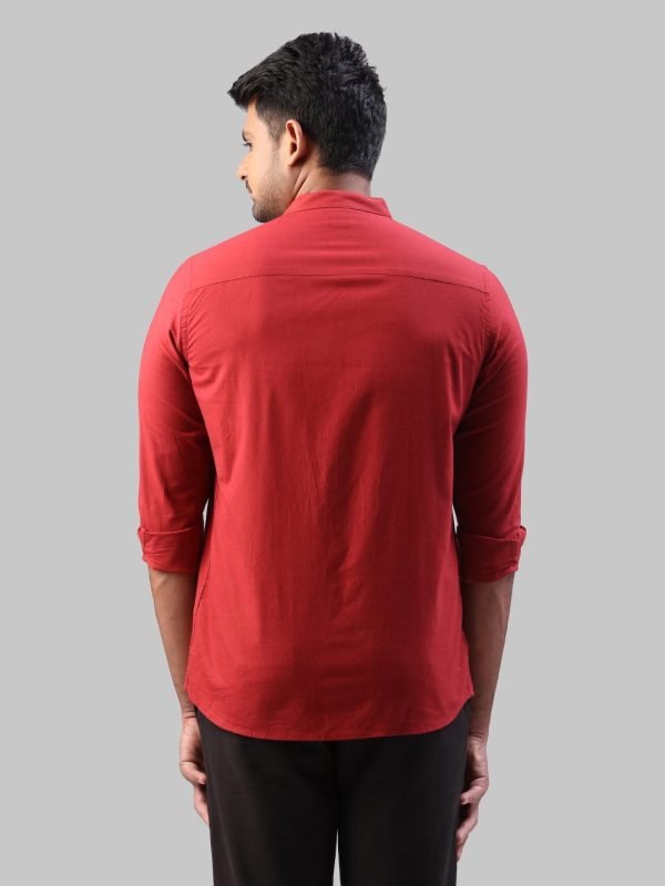 Raymond  Maroon Shirt - Image 3