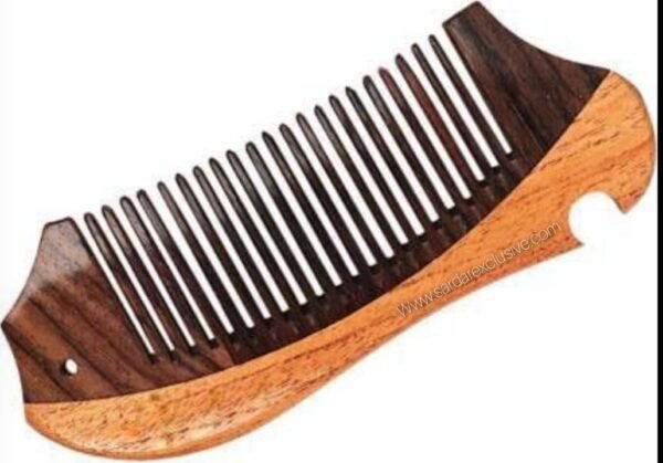 SARDAR EXCLUSIVE ORGANIC ROSE WOODEN (POCKET COMB) | REMOVES DANDRUFF MULTI USE COMB