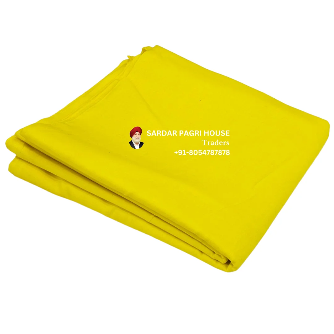 bright yellow sikh turban