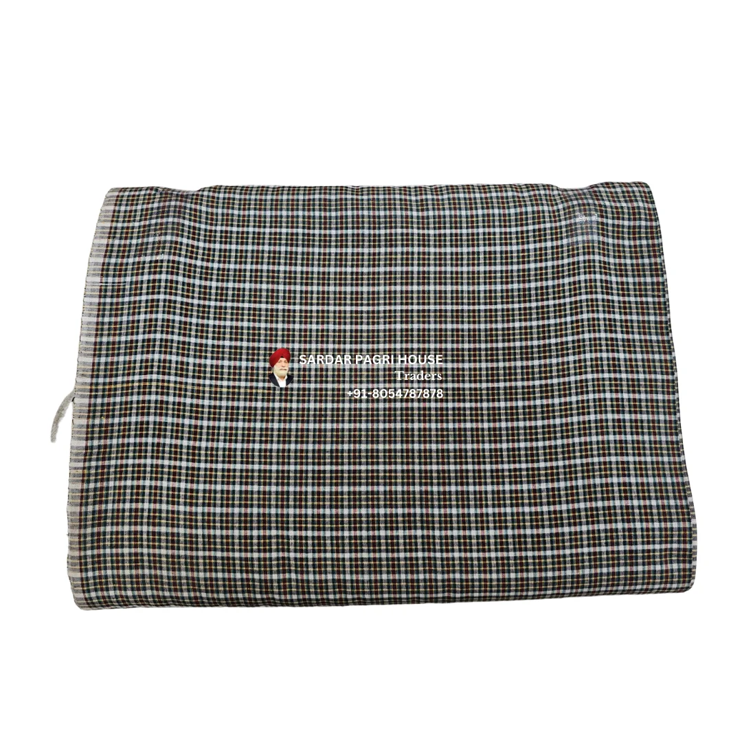 Abbey Black Check Punjabi Parna