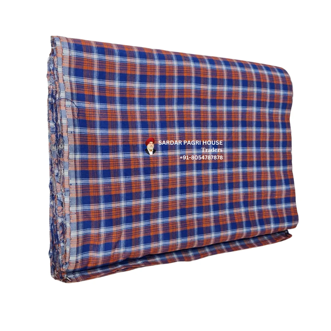 Blue and Orange Punjabi Parna