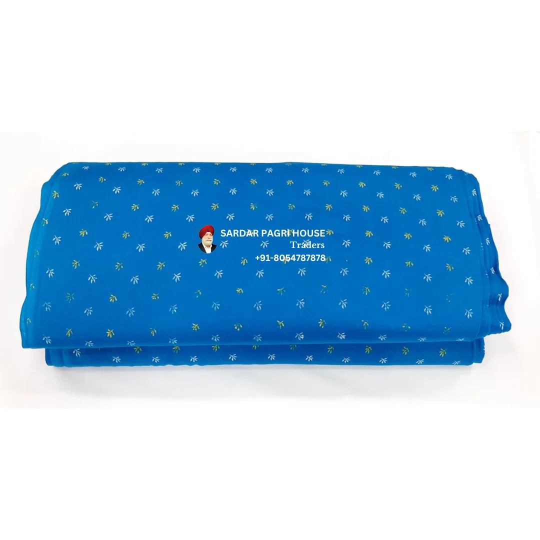 Blue Printed Sikh Turban