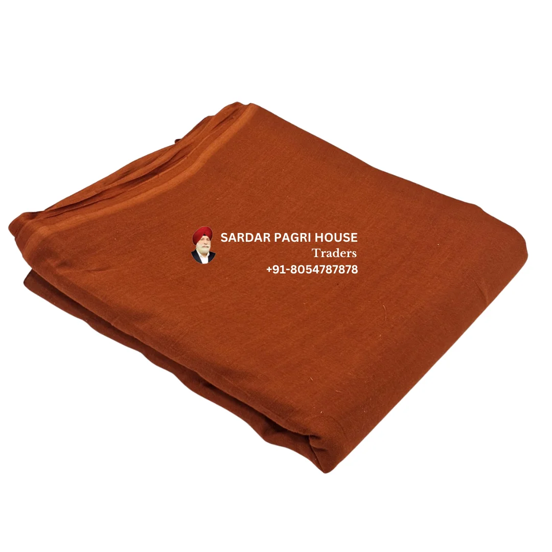 dark rust orange sikh turban