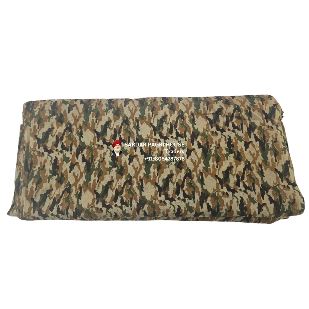 Designer Army Print Sikh Turban