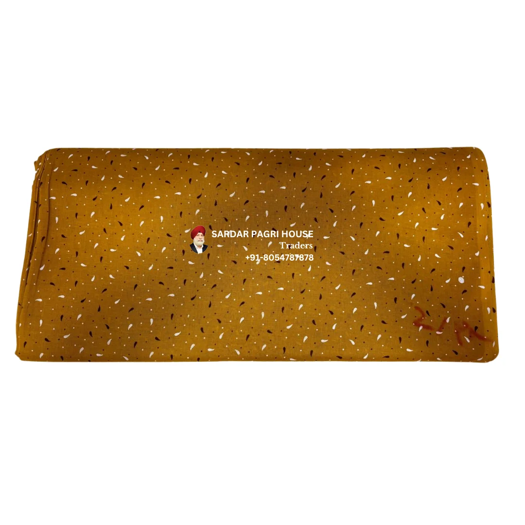 Goldenrod Printed Sikh Turban