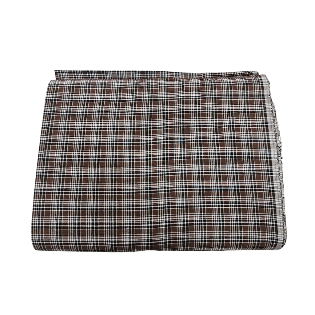 Mocha Brown Check Punjabi Parna