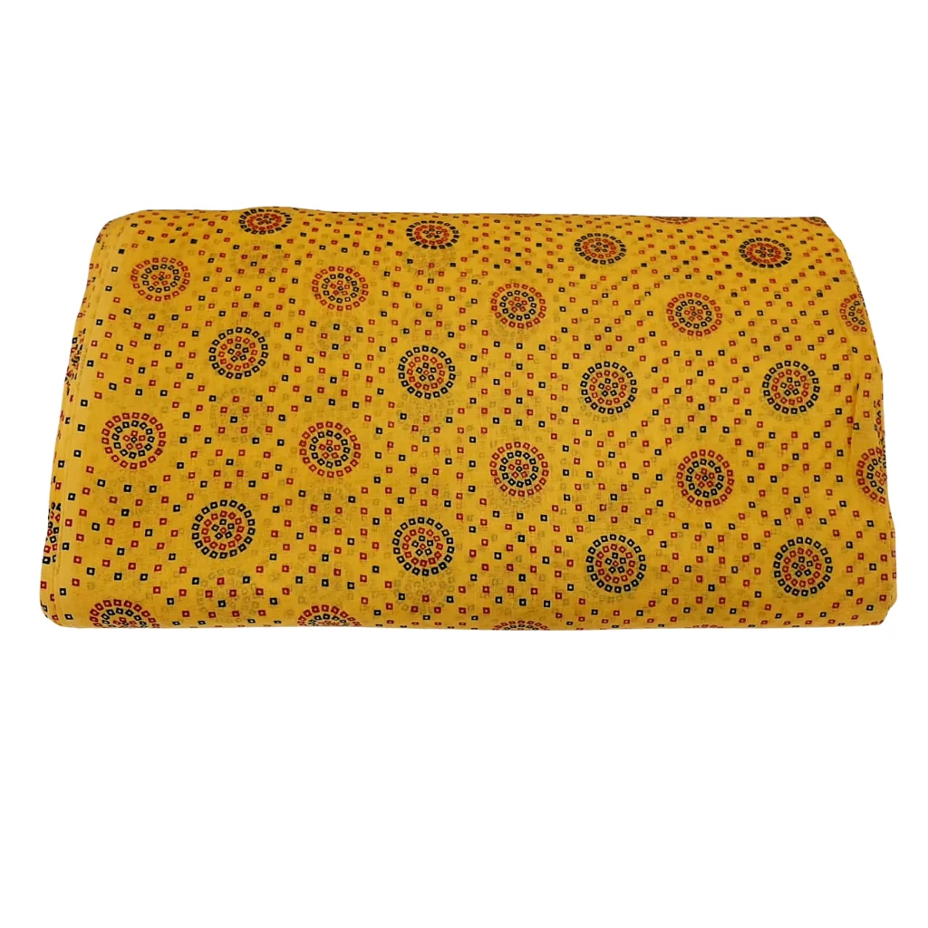 Saffron Printed Sikh Turban