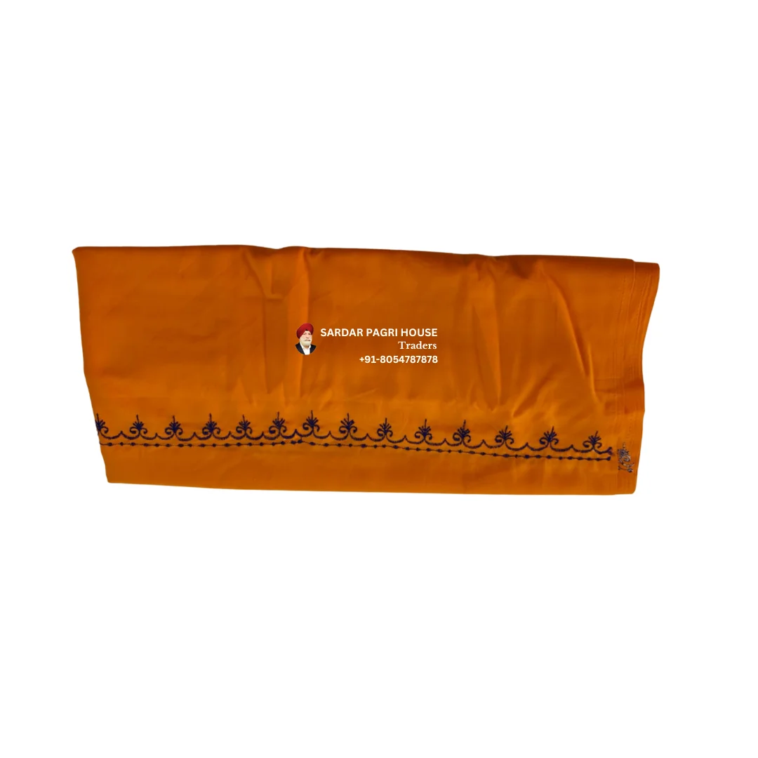 Carrot Hazooria With Single Thread Embroidery