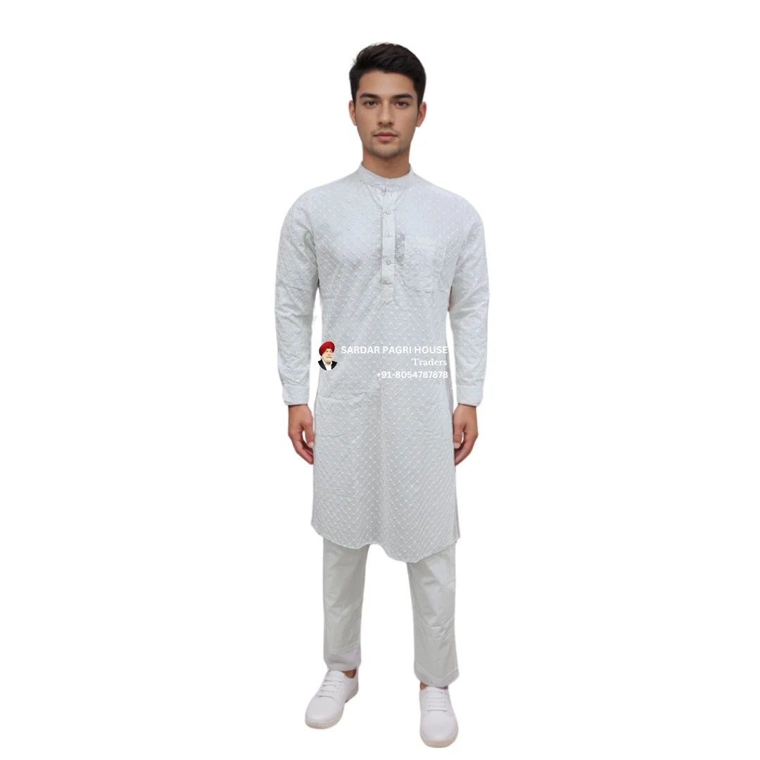 white-chikankari-embroidered-cotton-kurta-pajama