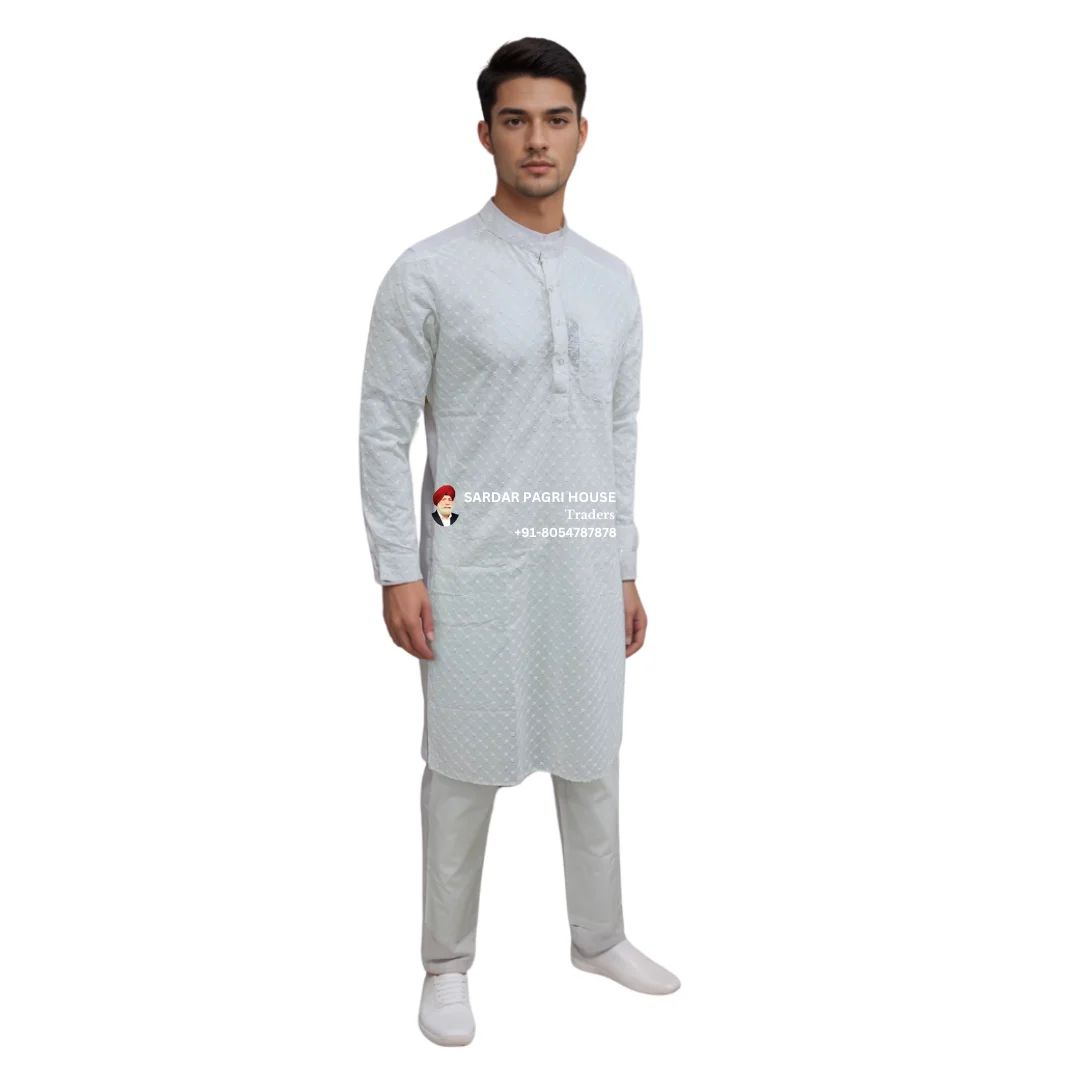white-chikankari-embroidered-cotton-kurta-pajama
