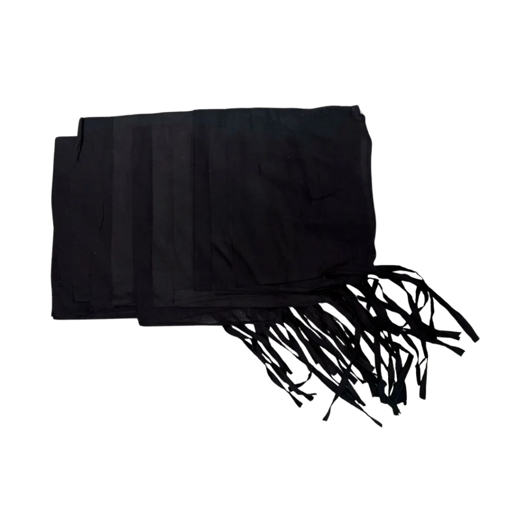 Large Size Patka - Black 10 Pc Set