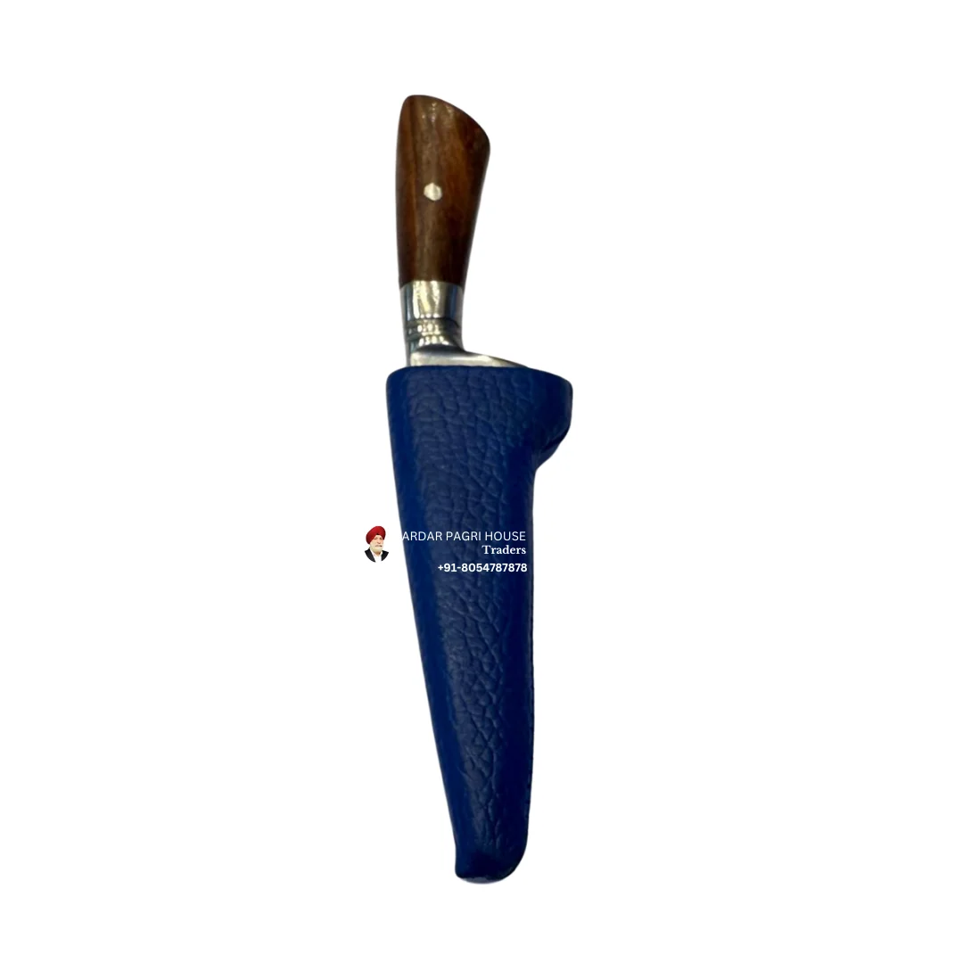 Royal Blue Pesh Kabz Kirpan - (4 inch)