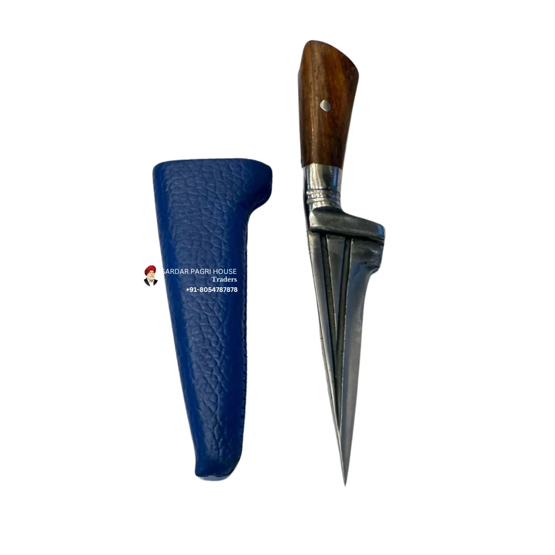 Royal Blue Pesh Kabz Kirpan - (4 inch)