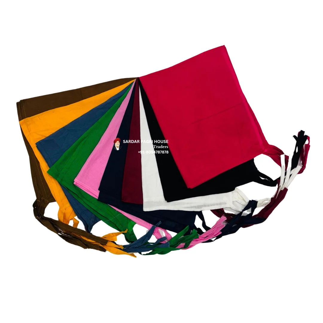 Large Size Patka - Major Colors 10 Pc Set