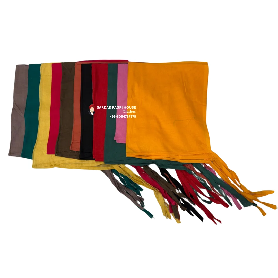 Large Size Patka - Multicolor 10 Pc Set