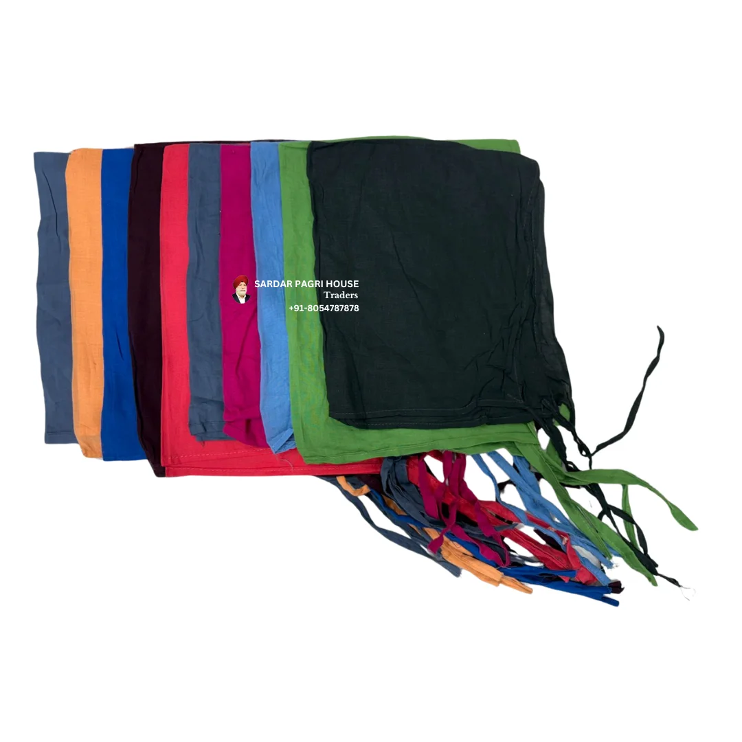 Large Size Patka - Multicolor 10 Pc Set