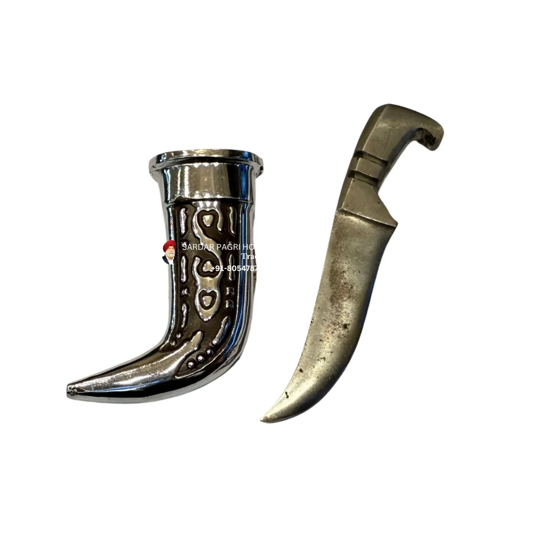 Taksali Sikh Kirpan With Sarabloh Blade - (4 inch)