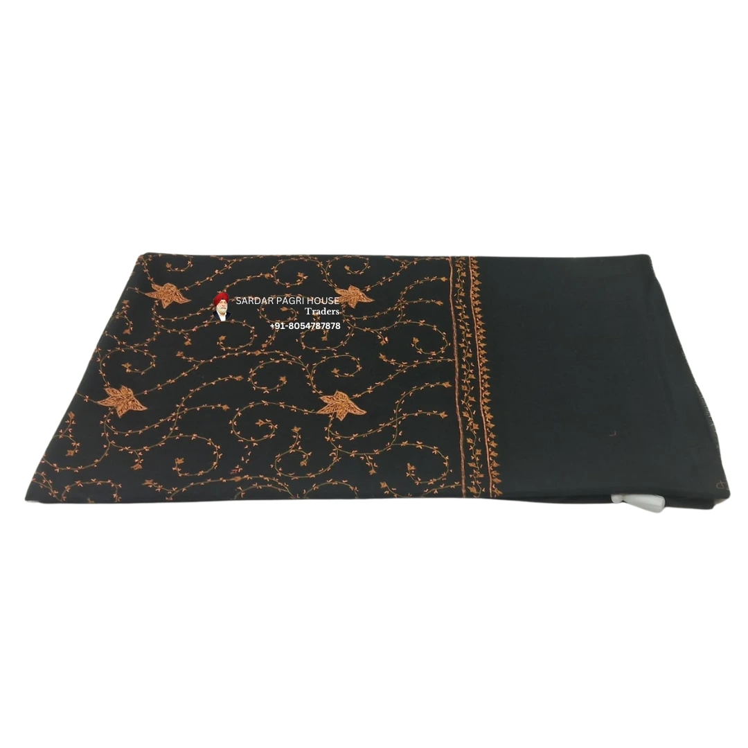 Black & Peach Veil Unisex Shawls