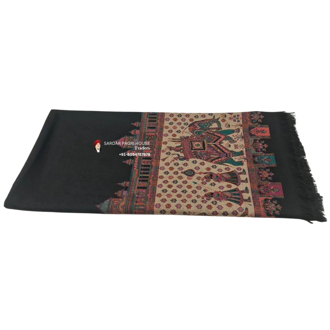 Black Rajshahi Premium Unisex Shawls
