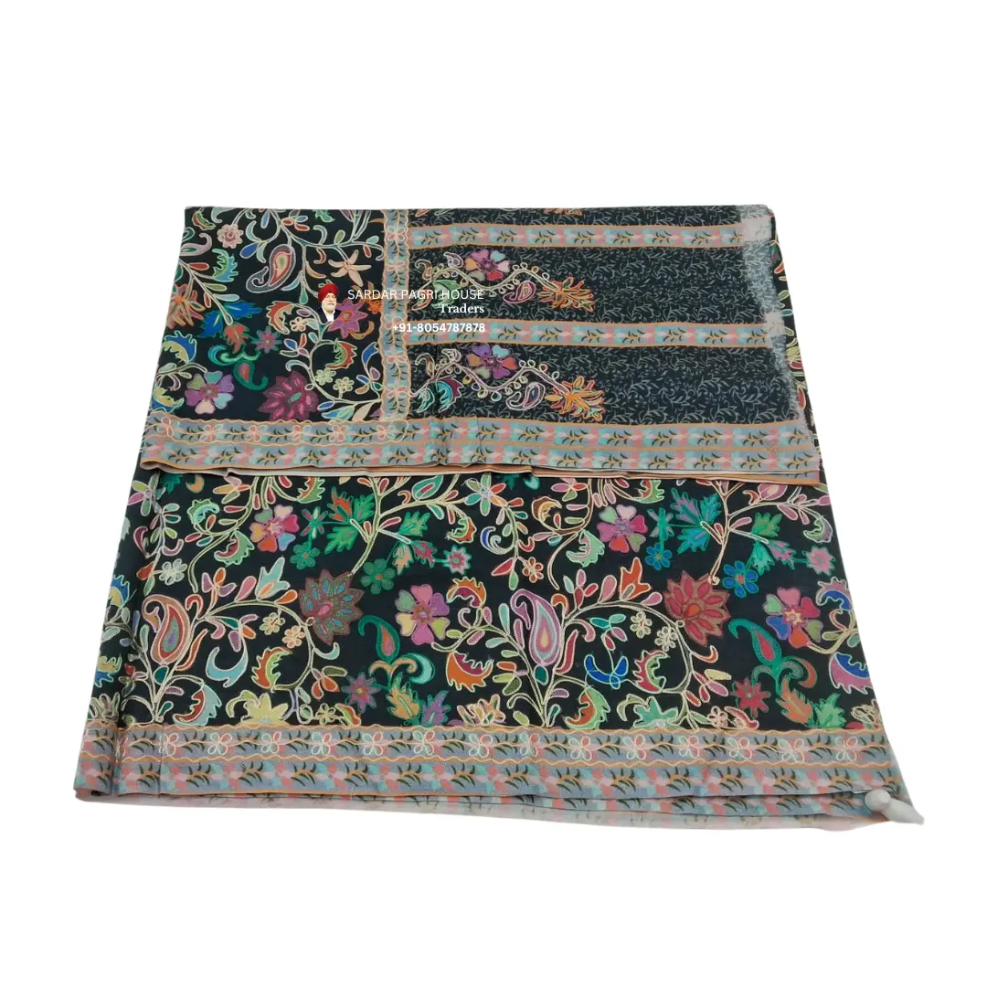Black With Premium Design Unisex Shawls
