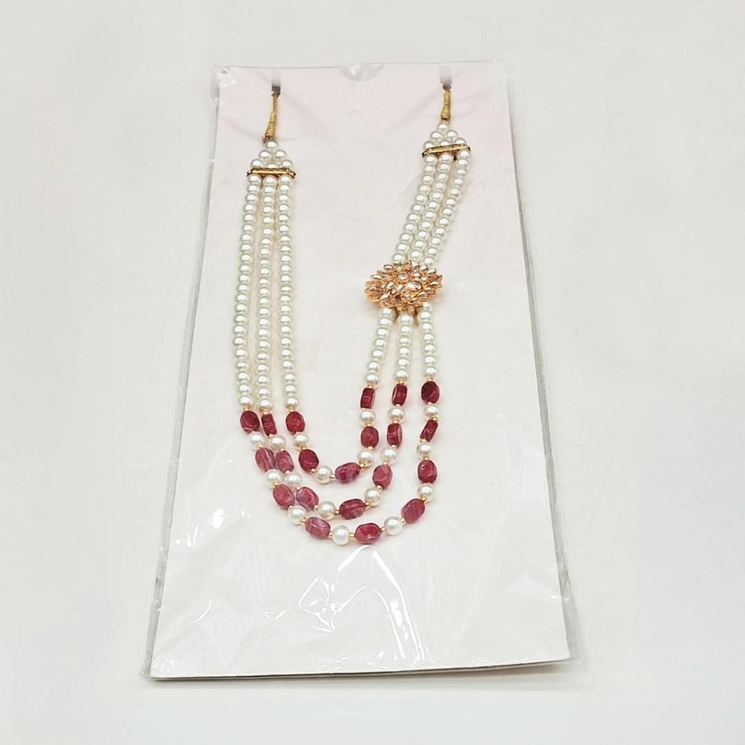 Ruby Lotus Gem Wedding Mala