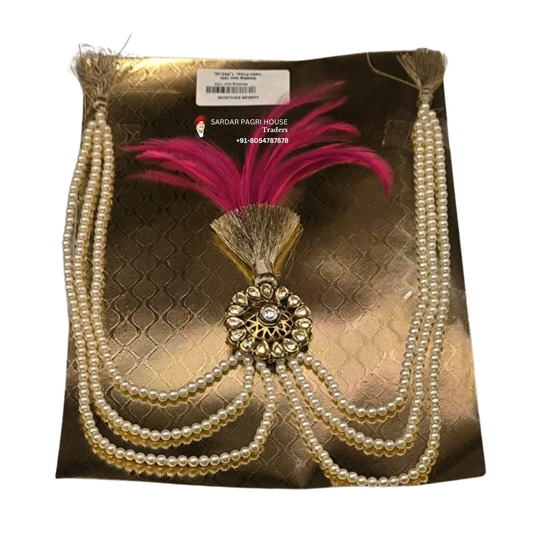 Majestic Pearl & Feather Wedding Kalgi