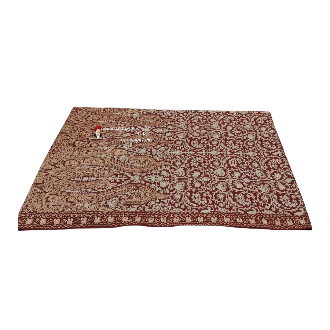 Red Ruby Embroidered Unisex Shawls