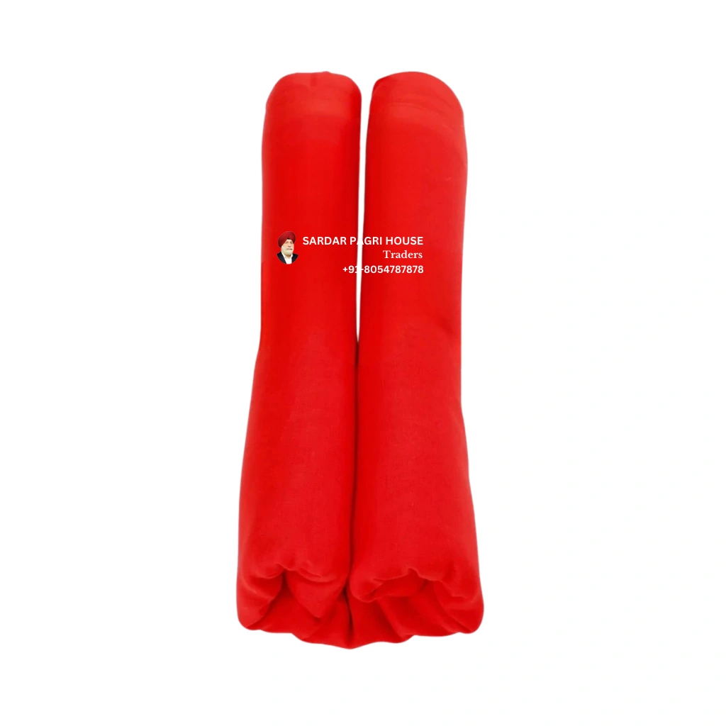 Bright Red Sikh Turban - Anhad Collection