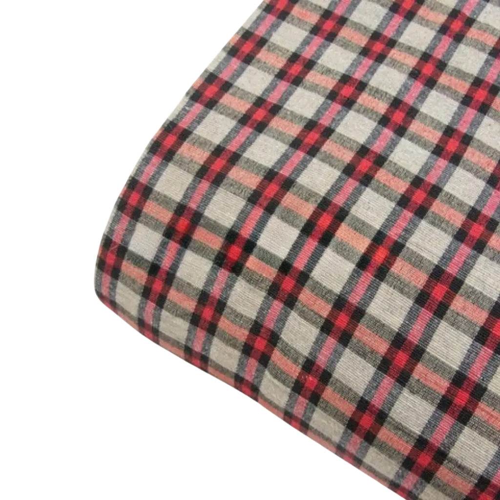 Breige Check Punjabi Parna - Cotton Dabbi Parna