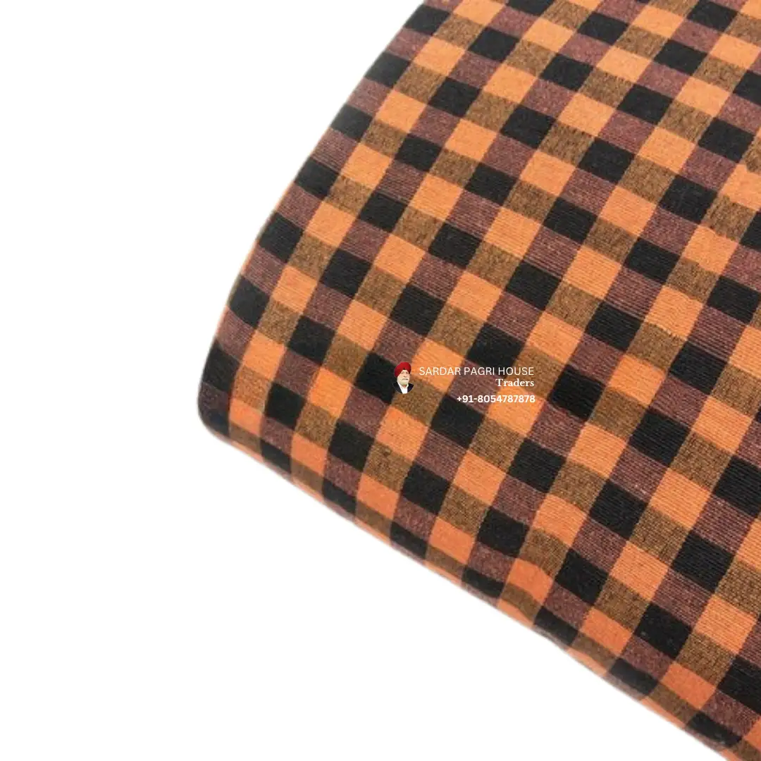 Fire Bee Check Punjabi Parna - Cotton Dabbi Parna