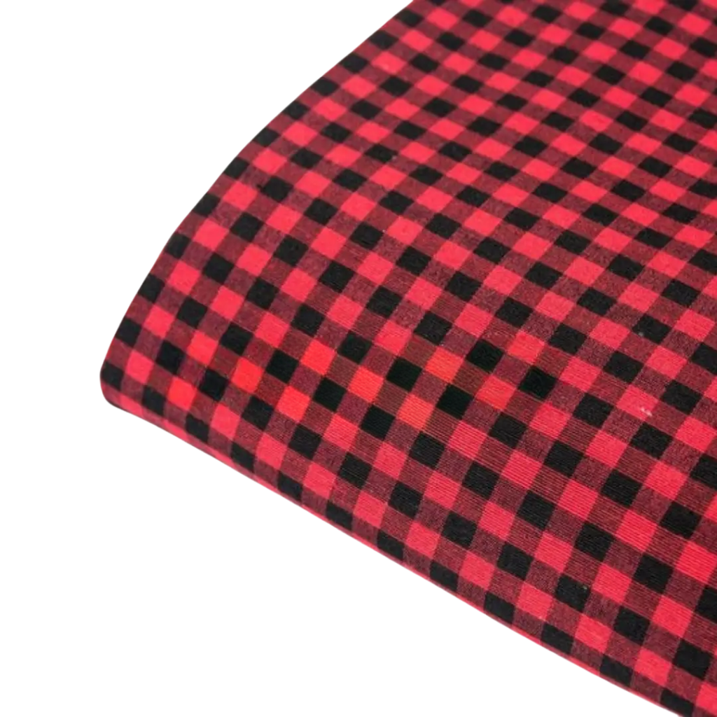 Ladybug Check Punjabi Parna - Cotton Dabbi Parna