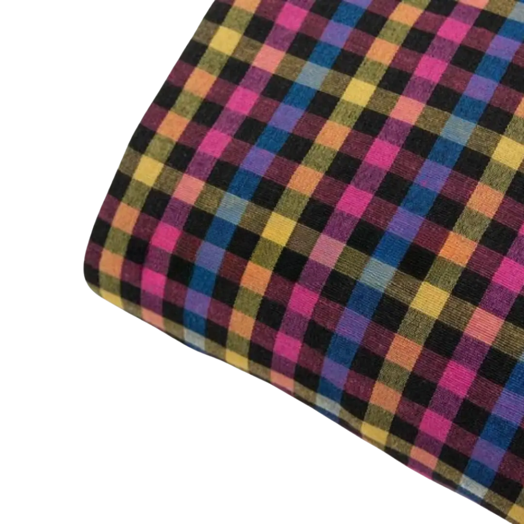 Multicolor Medium Check Punjabi Parna - Cotton Dabbi Parna