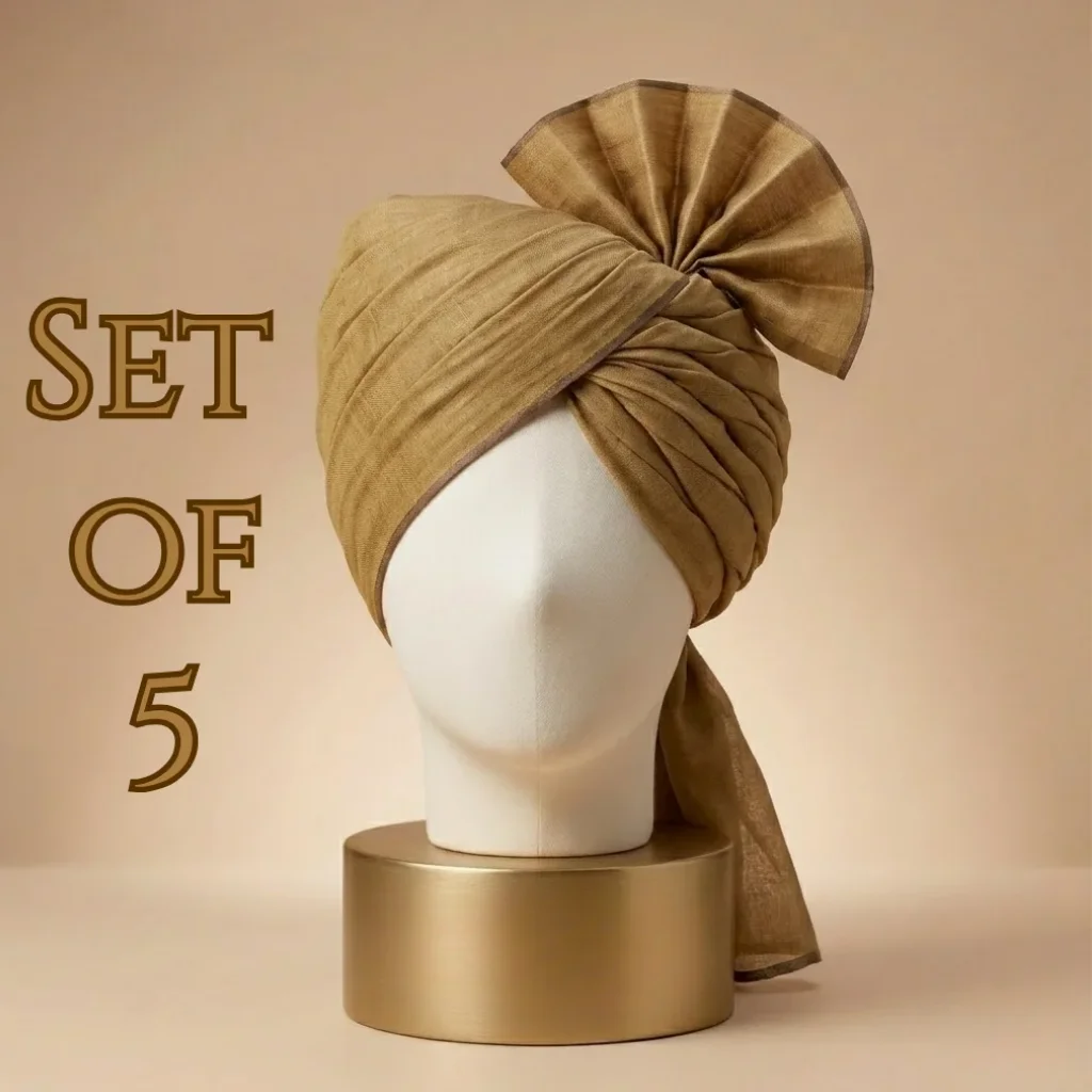 5-meter-camel-brown-tissue-hindu-wedding-turban