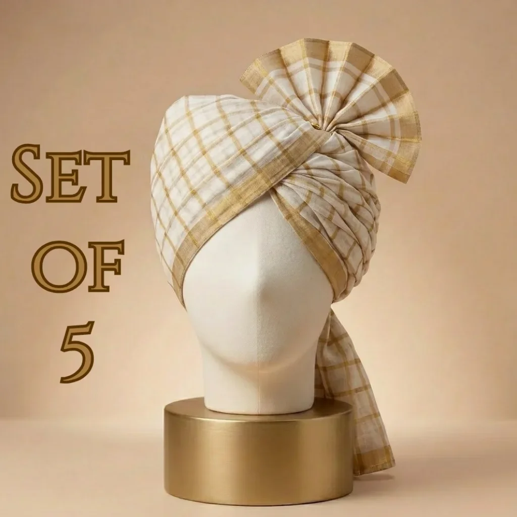 5-meter-dutch-white-printed-tissue-hindu-wedding-turban-online