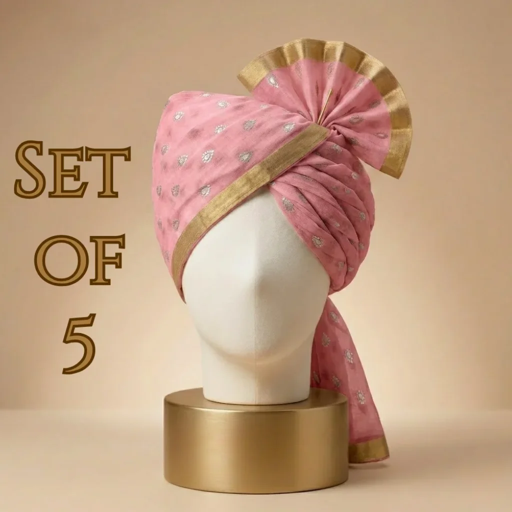 5-meter-flamingo-pink-printed-tissue-hindu-wedding-turban