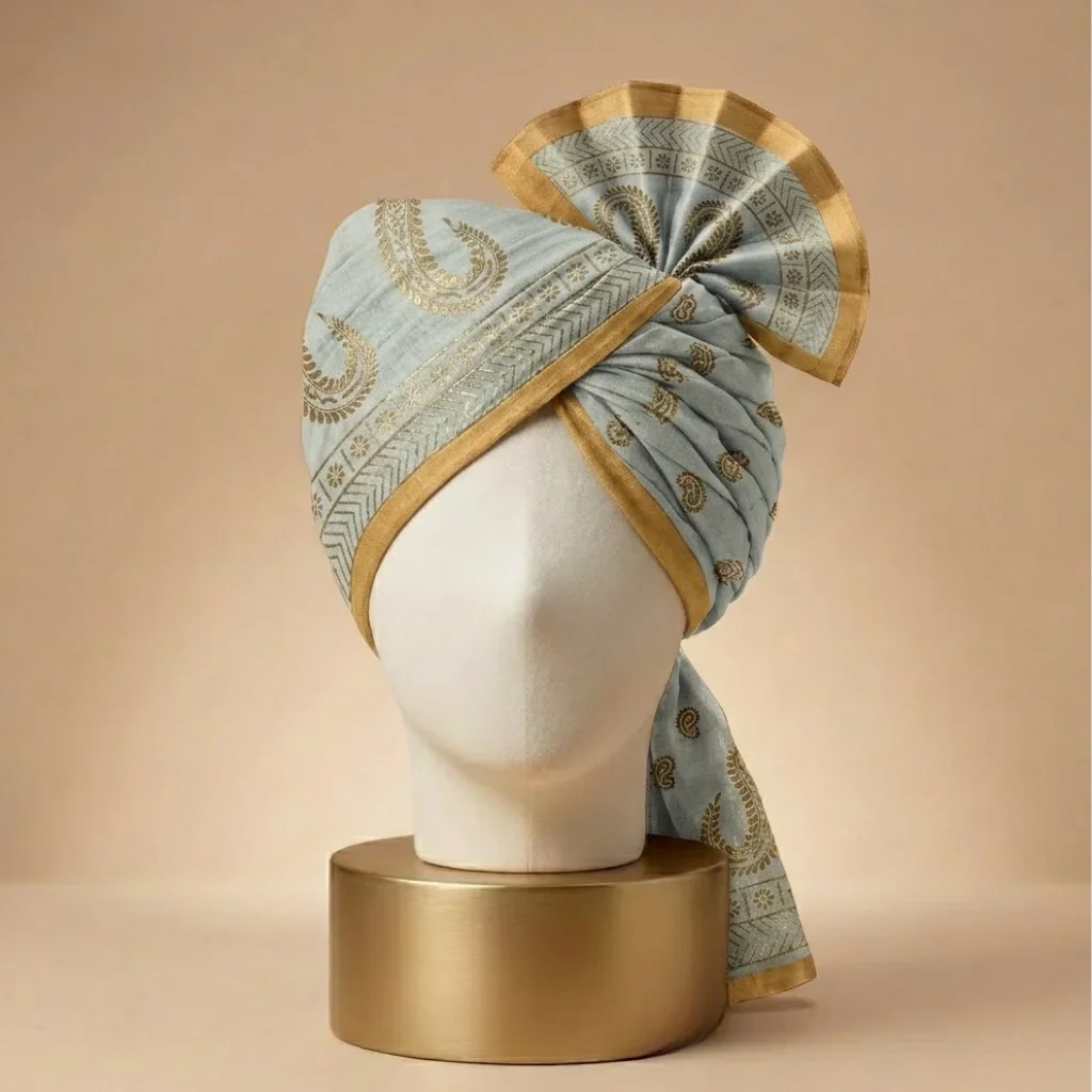 5-meter-mint-green-printed-tissue-hindu-wedding-turban