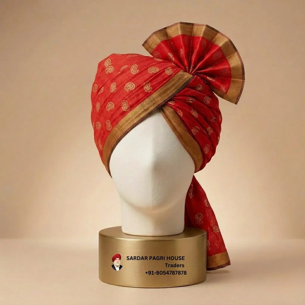 5-meter-orange-printed-tissue-hindu-wedding-turban
