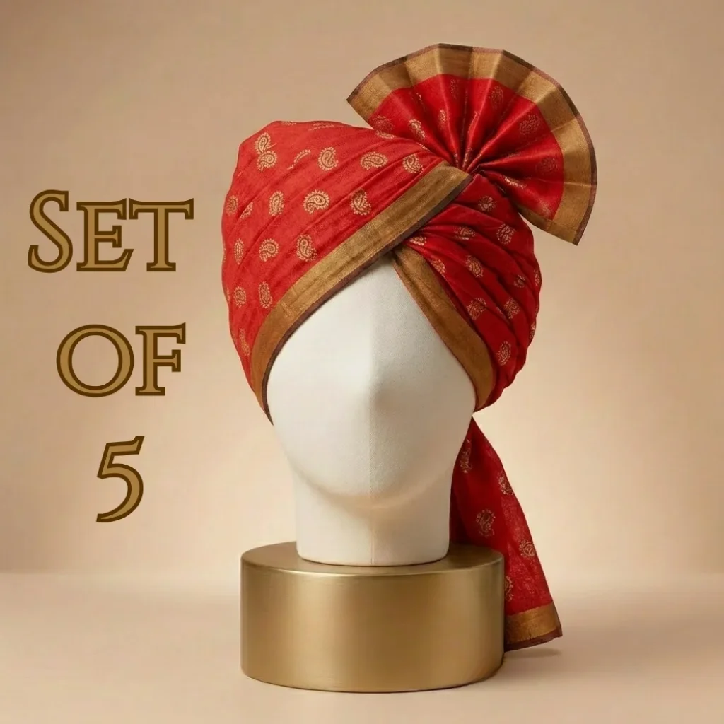 5-meter-orange-printed-tissue-hindu-wedding-turban