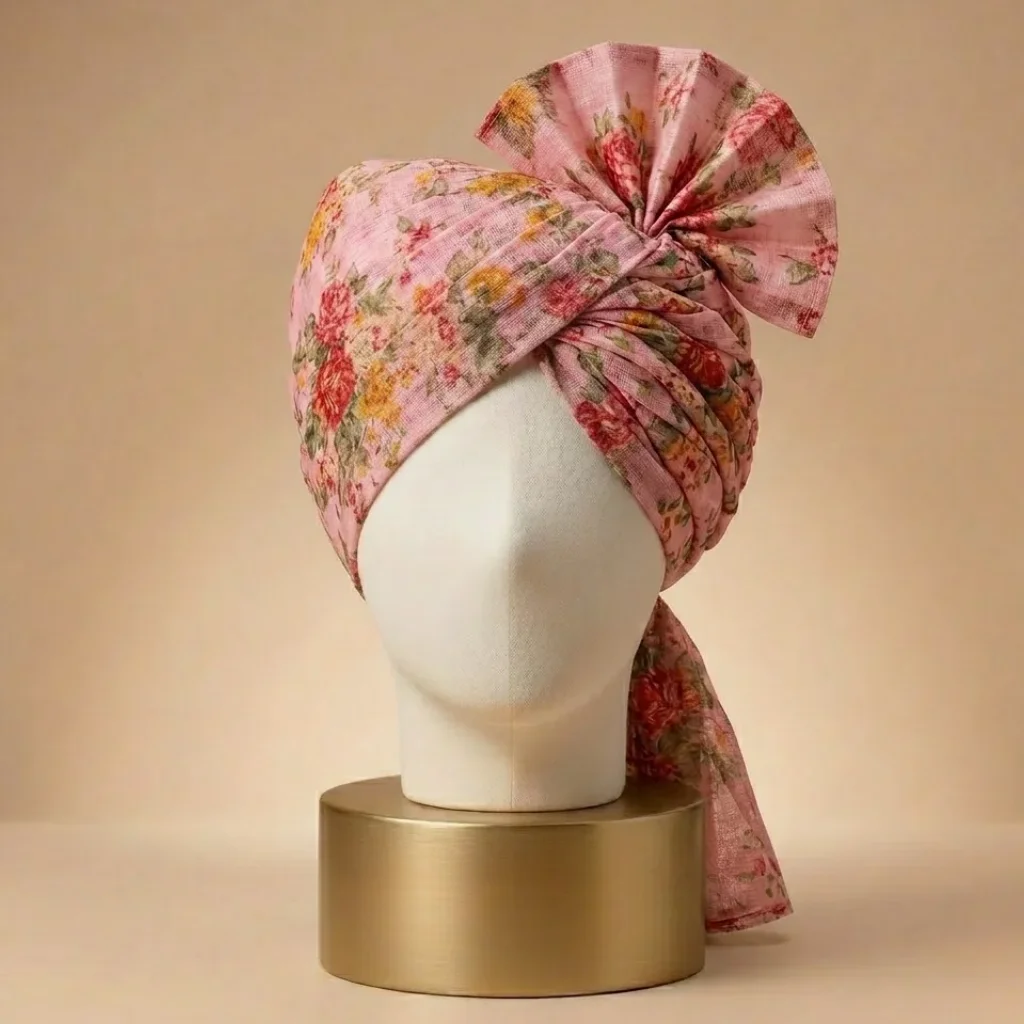 -5-meter-pastel-pink-printed-tissue-hindu-wedding-turban