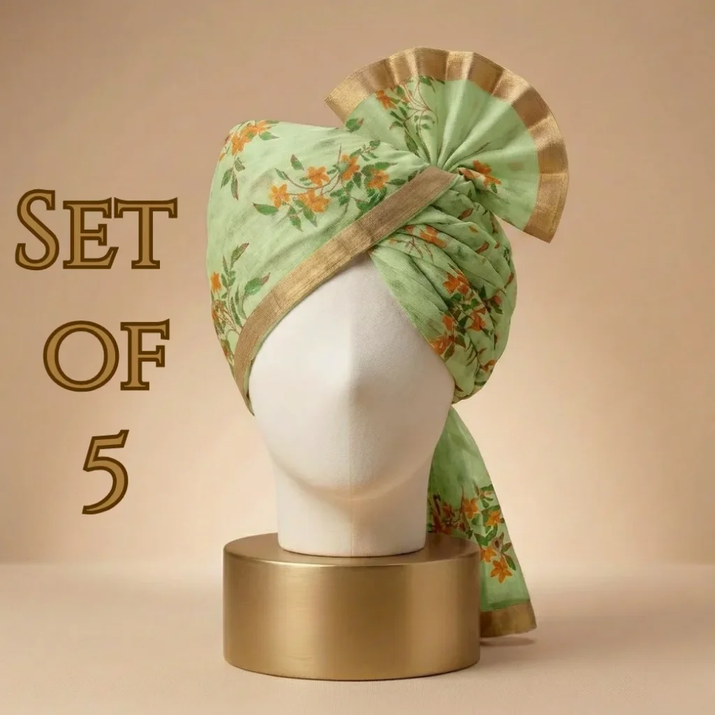 5-meter-pistachio-green-printed-tissue-hindu-wedding-turban