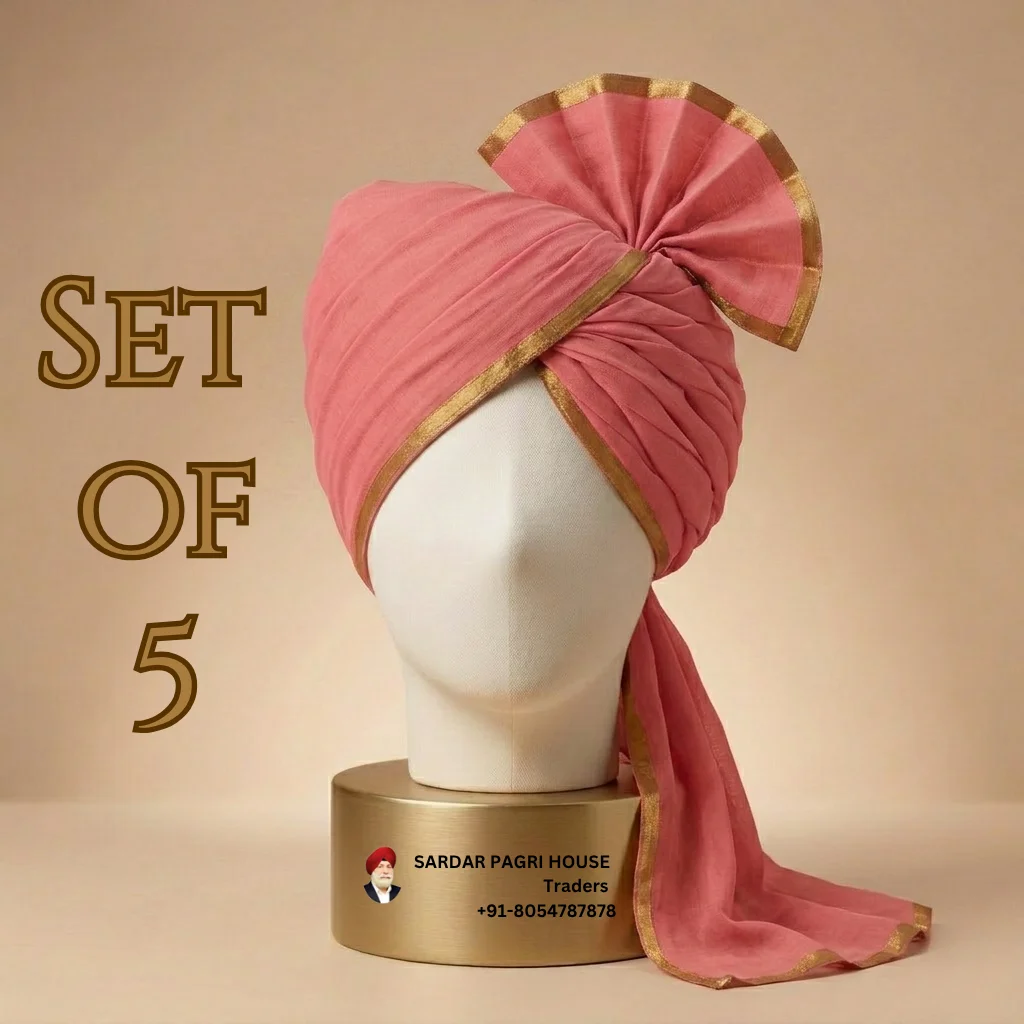 5-meter-salmon-pink-tissue-hindu-wedding-turban