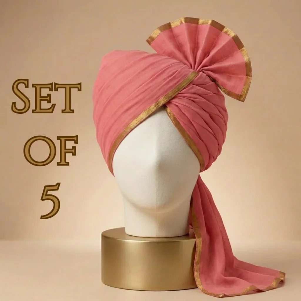 5-meter-salmon-pink-tissue-hindu-wedding-turban