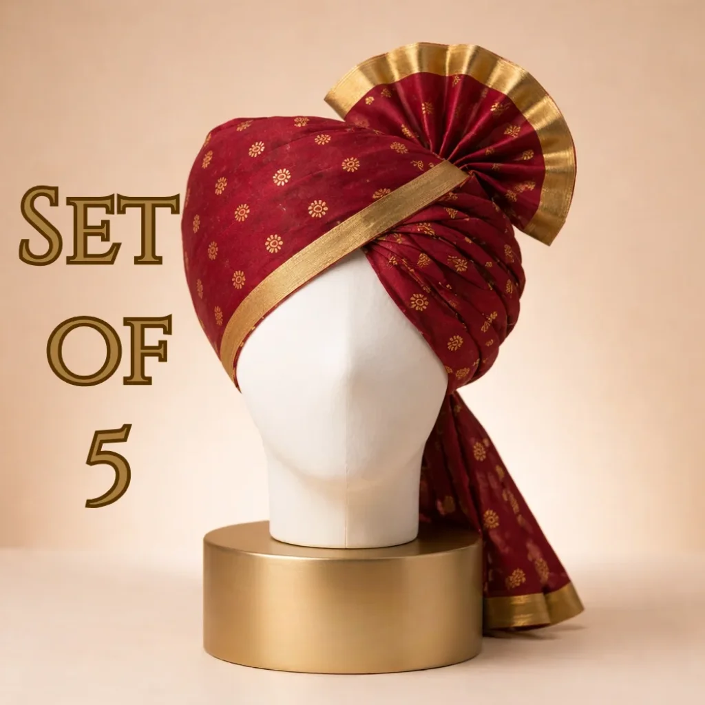 5-meter-wine-red-printed-tissue-hindu-wedding-turban