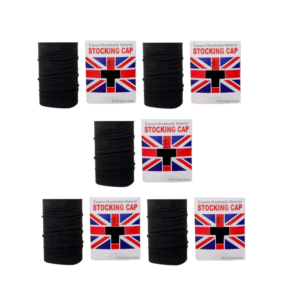 Black Stocking Cap - Set of 6
