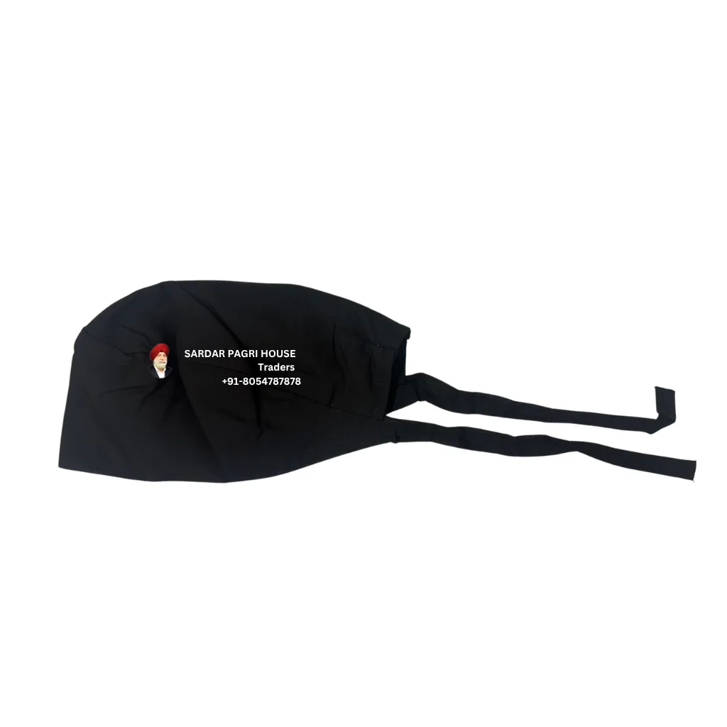 Black Two Knot Cotton Patka