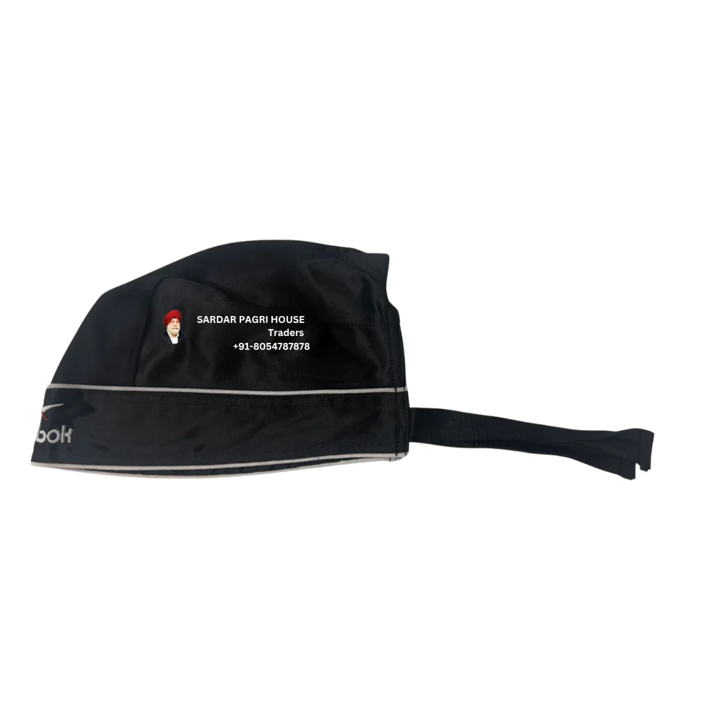 Black Two Knot Denim Patka With Logo