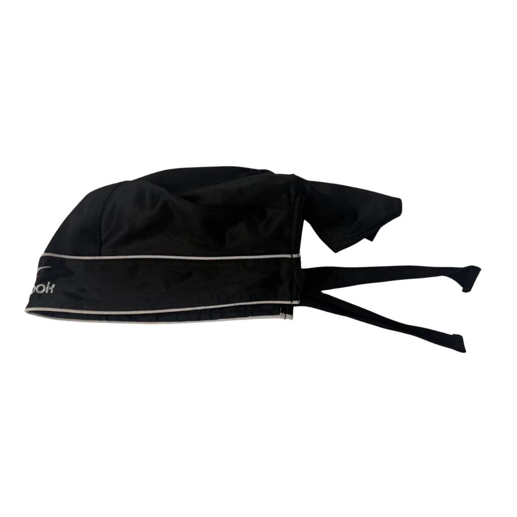 Jet Black Two Knot Denim Patka With Logo - Set of 3