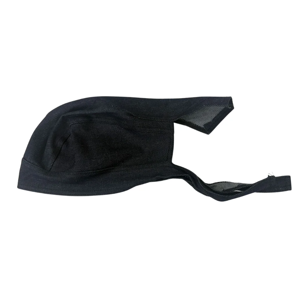 Thick Black Non Stretchable Two Knot Denim Patka - Set of 3
